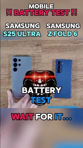 ⚡☠️ SAMSUNG S25 ULTRA VS SAMSUNG Z FOLD 6 BATTERY TEST!!