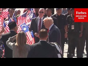 BREAKING: President Trump Arrives At Kuala Lumpur International Airport In Malaysia On Air Force One