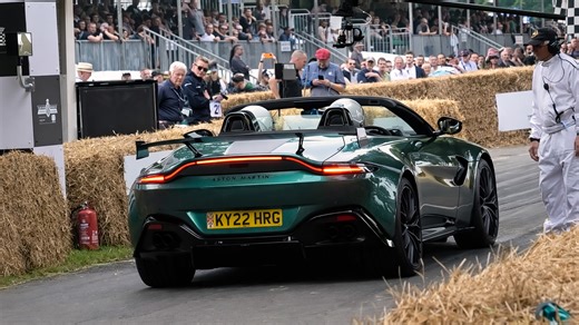 $350,000 Aston Martin V12 Vantage hits the track