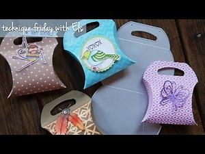 Pillow Box with Handle | Technique Friday with Els