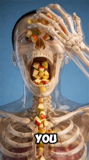 What Happens If You Never Chew Your Food? Breaking down what really happens inside the body when chewing is skipped — how digestion starts in the mouth, where saliva enzymes begin breaking down nutrients and teeth mechanically prepare food for the stomach. Exploring how swallowing large pieces forces the digestive system to work harder, slows nutrient absorption, and increases the risk of choking or stomach discomfort. Showing why chewing isn’t just a habit, but a crucial first step that signals