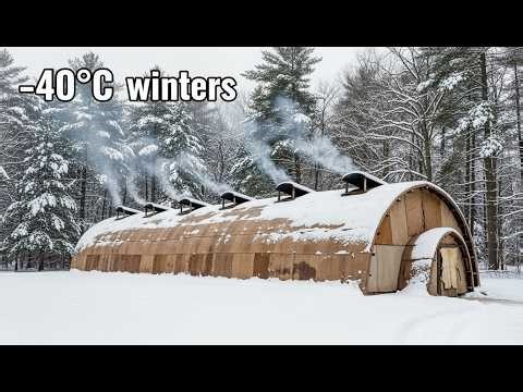 How Native Americans Built Massive Wooden Longhouses to Survive Brutal −40°C Winters ?