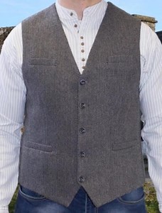 Authentic 100% Irish Tweed Waistcoats From Weavers Of Ireland. Wide Range Of Colors; Traditional & Modern Styles. #weaversofireland #weavers #Emeraldisleweaving | Weavers of Ireland