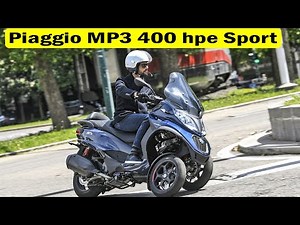 New Piaggio MP3 400 hpe Sport - performance and efficiency