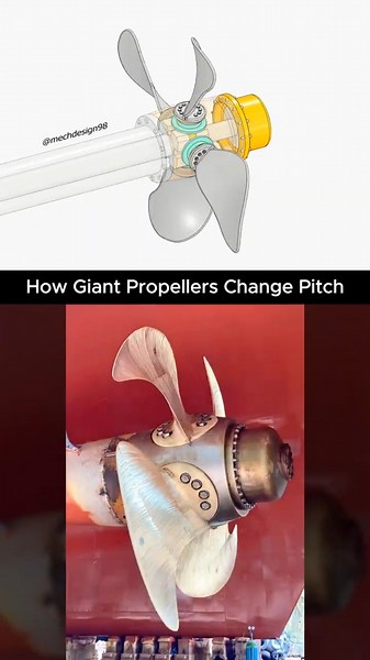 Ever Wonder Why It Must Change? 🚢 | Controlled Pitch Propeller #engineering #technology #mechanism