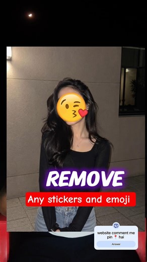 🚨Remove Any Sticker Or emoji 😃 @Techx_ajay #tech #emoji #website #remove