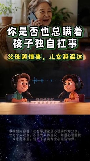 你是否也总瞒着孩子独自扛事？父母越懂事，儿女越疏远。#中国式父母 #子女相处 #家庭相处 #父母必看系列 #晚年生活