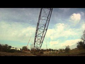 Transmission tower demolition-175ft Michigan