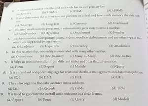 It consists of number of tables and each table has its own prim... | Filo