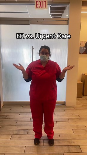 Should you to to the ER or urgent care?? #er #emergency #urgentcare #learnontiktok #health #midwestexpressclinic