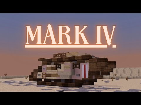 Minecraft: How to build a Tank in Minecraft (Mark IV) Minecraft Tank Tutorial