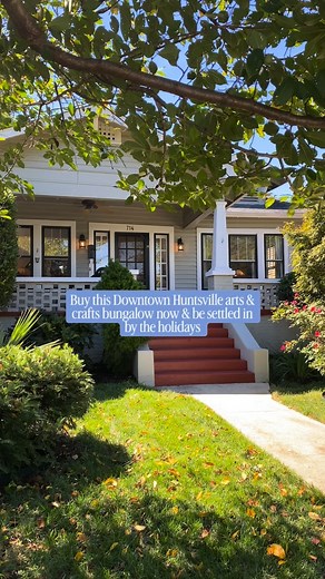 FOR SALE IN DOWNTOWN HUNTSVILLE ↓ Looking to live in Huntsville’s most coveted historic neighborhood? Here’s what you’ll get for $820k. This Arts & Crafts bungalow in Downtown Huntsville is now #forsale Comment the word “LISTING” and I’ll send the listing link straight to your DMs. A few highlights: 😍 Charming bungalow with cozy front porch & private courtyard ✨ 4 bedrooms 3 full baths (2 on main, 2 oversized upstairs with Jack & Jill) 1/2 bath 🍴 Kitchen with central island, gas range, & overs