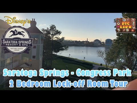 Disney's Saratoga Springs - DVC Preferred View Congress Park 2 Bedroom Lock-off Villa -Rm 2812/2814