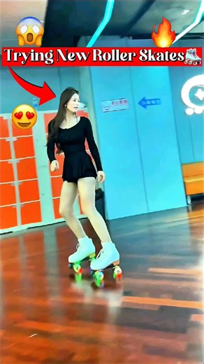 New Roller Skating Try 🛼🔥 | Wait For Skating 😱
