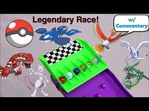 EPIC Legendary Pokemon Elimination Marble Race | Pokemon Rush