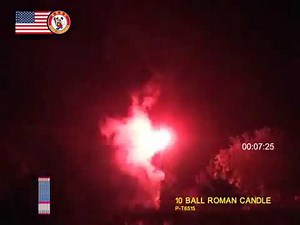 10 BALL ROMAN CANDLE P T6515 by Winda Fireworks