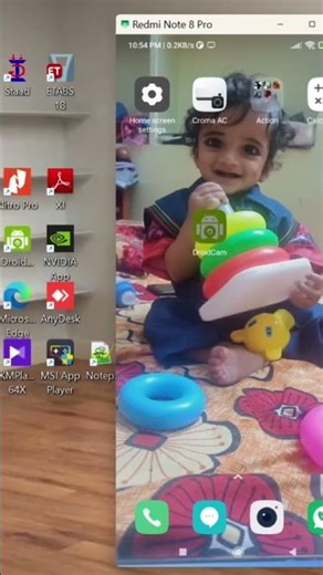 How to connect to Mobile camera as a external camera for your Laptop💻📱 #facts #trending#tricks #pc