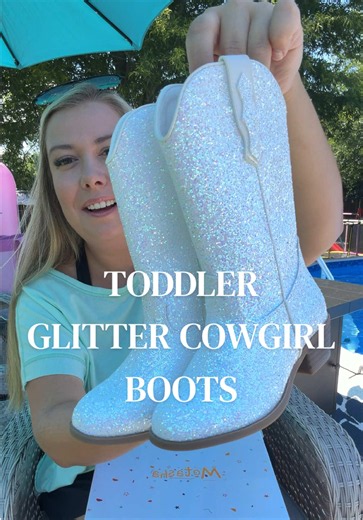 Glitter Cowgirl Toddler Boots — Sparkling Kids' Cowgirl Shoes
