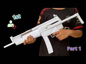 PAPER MP5 GUN TUTORIAL – PART 1 | HOW TO MAKE MP5 PAPER GUN
