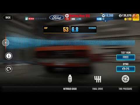CSR2 Boss 302 perfect tune 1/2 and 1/4 mile