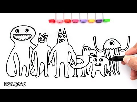 How to Draw and Paint GARTEN OF BANBAN (All the characters)