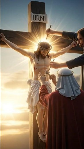 symbolic and artistic depiction of Jesus Christ on the cross, #jesuschrist #jesus #faith #biblestory