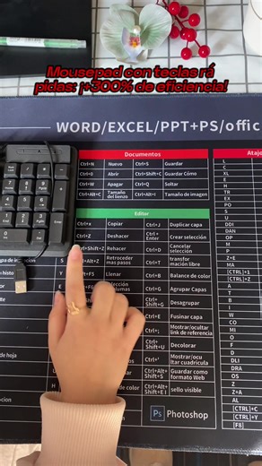 Parece normal, pero en realidad salvó mi trabajo y mi vida.#mousepad #PPT #office #Esenciales #Excel