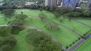 Manila American Cemetery and Memorial. Located in Fort Bonifacio, Taguig City, Metro Manila Stock Footage - Video of located, boundaries: 113528886