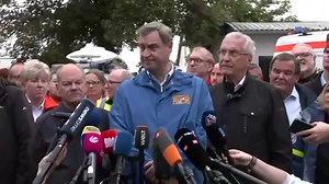Hochwasser in Bayern: Scholz, Faeser und Söder besuchen Reichertshofen im Katastrophengebiet