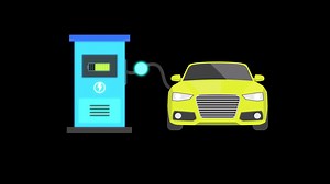 Download Charging Station Electric Car Animation for free