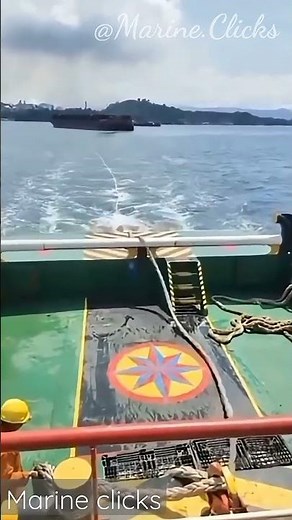 Tug Rope Effect | Two man injured | Accident took place when towing Barge