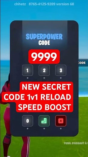 1V1V1 RELOAD ALL SECRET CODE , The SPEED secret code in 1v1v1 reload TUTORIAL #shorts