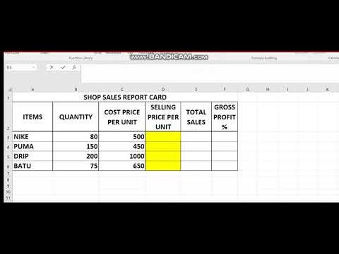 COMPUTER PRACTICE N4 PROFIT MARK-UP / PROFIT MARK-DOWN