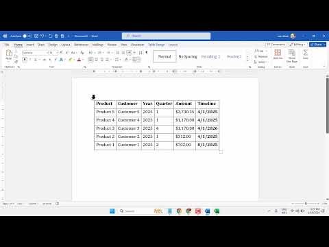 How to sort table in Microsoft Word 2010 2013 2021