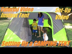 How to Set-Up an Outdoor Camping Tent? Camping Tent Set-Up Tutorial