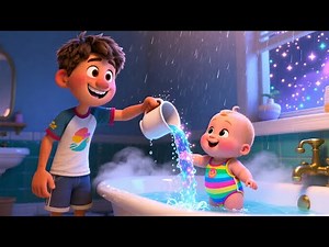 Baby Bath Time Song 🛁🎶 | Learn Bathing Routine for Kids | Fun Preschool Educational Video