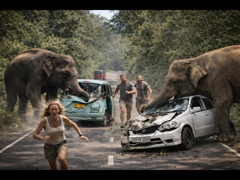 Forest Road Turns Deadly as Elephants Go on a Rampage