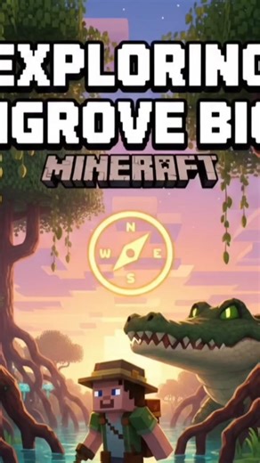 Exploring the Mangrove Biome 🌿 | Minecraft #minecraft #shorts