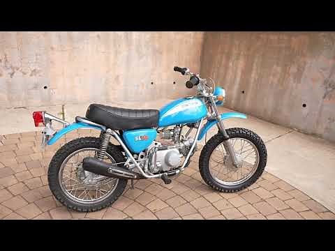 Gorgeous 1972 Honda SL70 MotoSport in original Aquarius Blue
