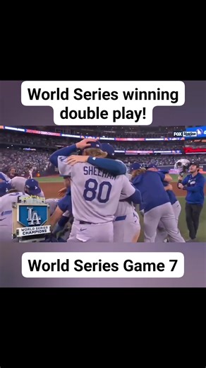 3.7K views · 94 reactions | The double play that ended it all  #dodgers #baseball #postseason #WorldSeries #highlights | N & M Sports Recap | Facebook