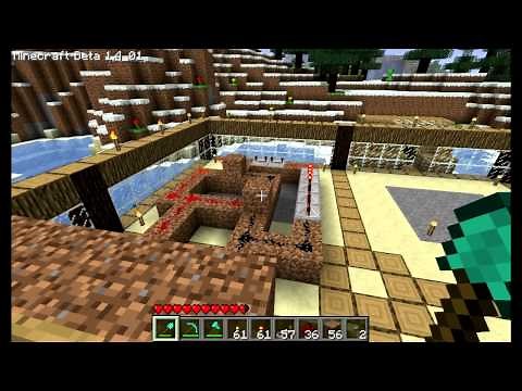 Minecraft Redstone 101 - Door with a delayed close
