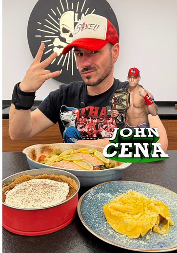 Recetas favoritas de John Cena: salmón al horno, huevos tornado y Banoffee