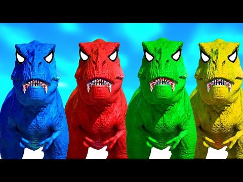 T-Rex Color Pack Breakout – King Shark Vs Tyrannosaurus Rex Jurassic World Evolution Dinosaurs Fight