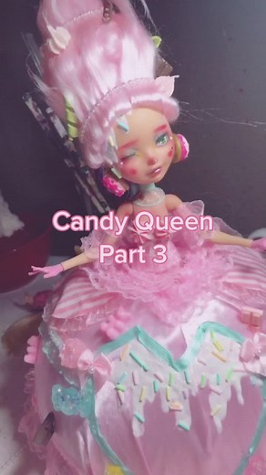 Rococo Inspired Candy Queen Doll Repaint