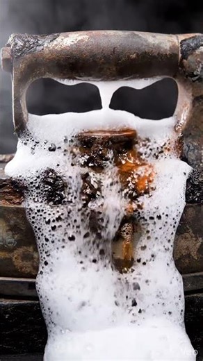 Rusty iron before/after