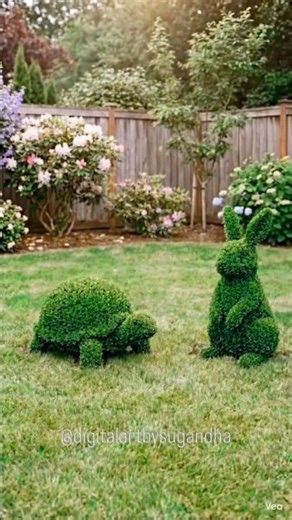 घर के गार्डन को दें एक अनोखा लुक! Easily make animal topiaries 🤩