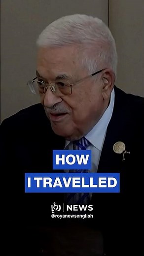 Mahmoud Abbas explains to Emmanuel Macron how he reached Sharm El-Sheikh