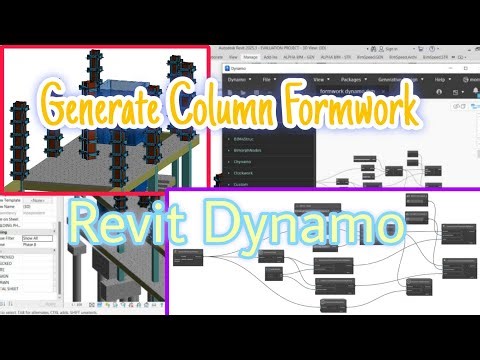 Generate column formwork by Revit Dynamo #Revit #SketchUP #AutoCAD