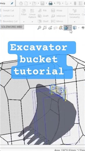 Excavator bucket tutorial @pipinosymmetric #solidworkstutorial #learnbydoing #viral #ai #3dcad