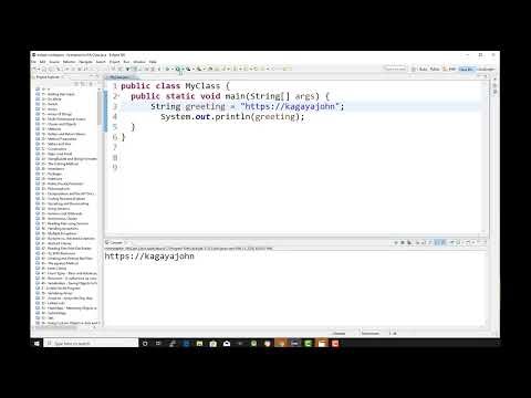 Create a string in Java